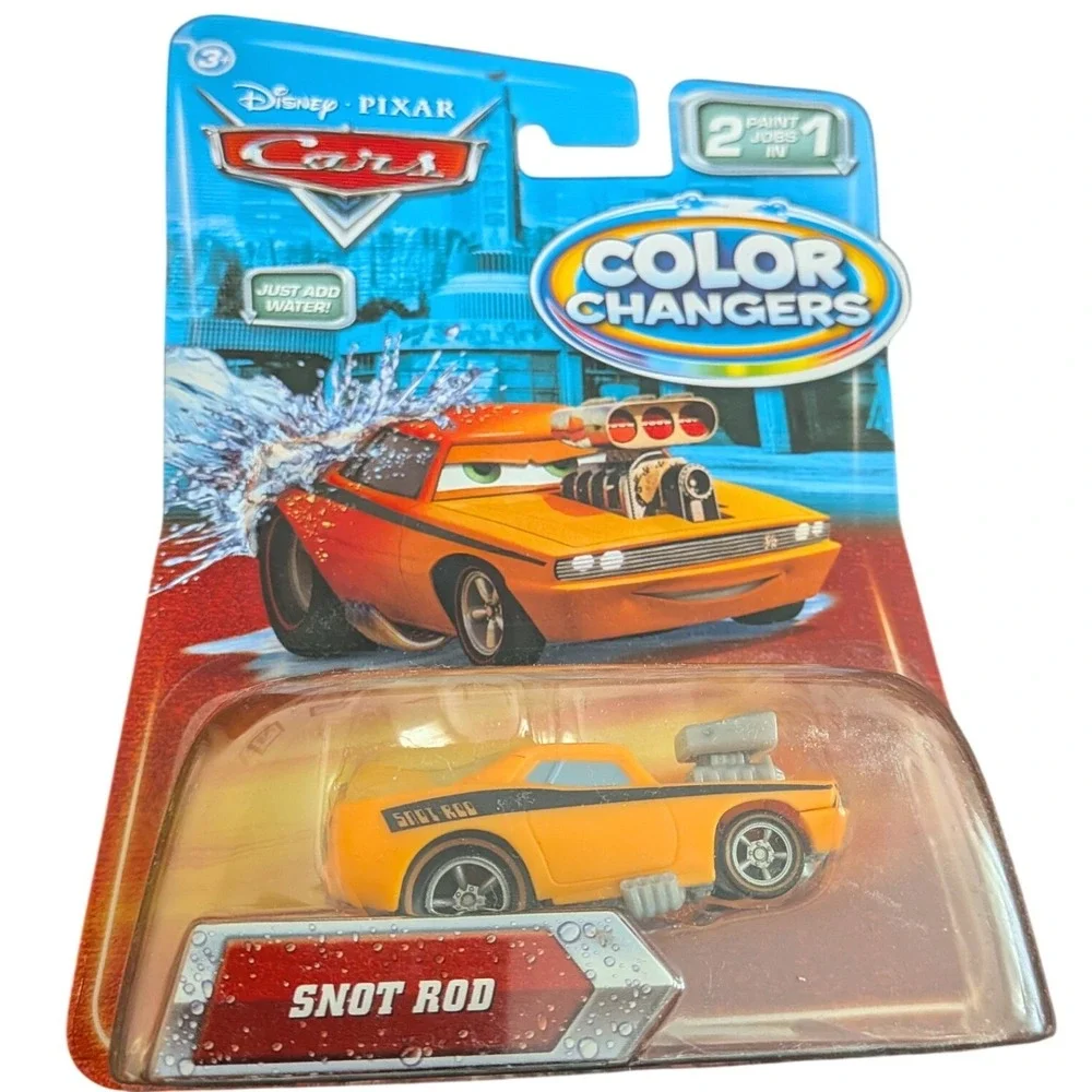 Disney Pixar Cars Snot Rod Color Changers 2009 Mattel Die-Cast Toy Car T5644 NEW